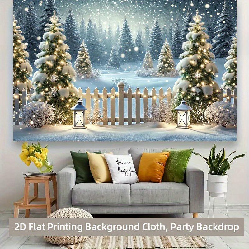 1Pcs Surface Surface Printed Decoration Background Winter Backdrop Decorations For Photo Studio Photo Booth Christams Party