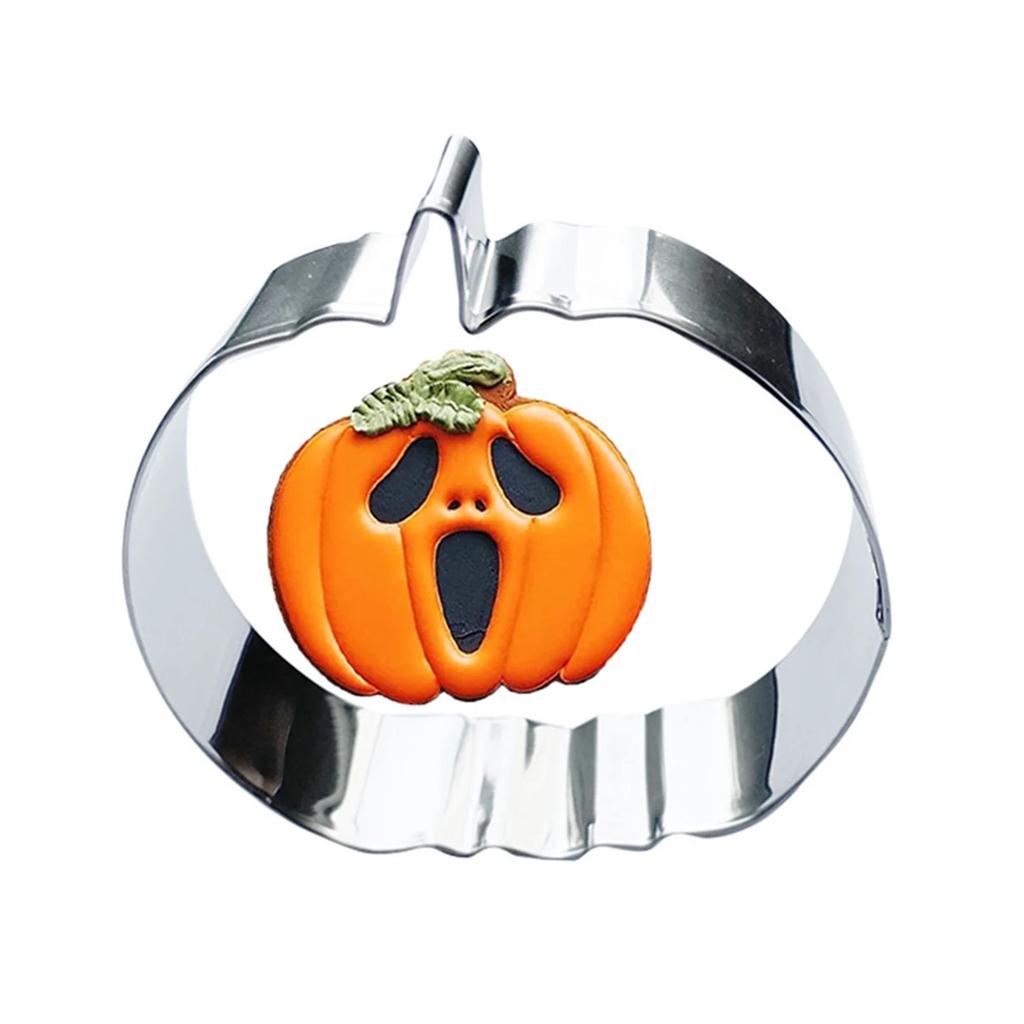 1pc- Halloween Cookie Cutting Machine Stainless Steel Cookie Mold DIY Pumpkin Cookie Mold Shape for Baking Decoration