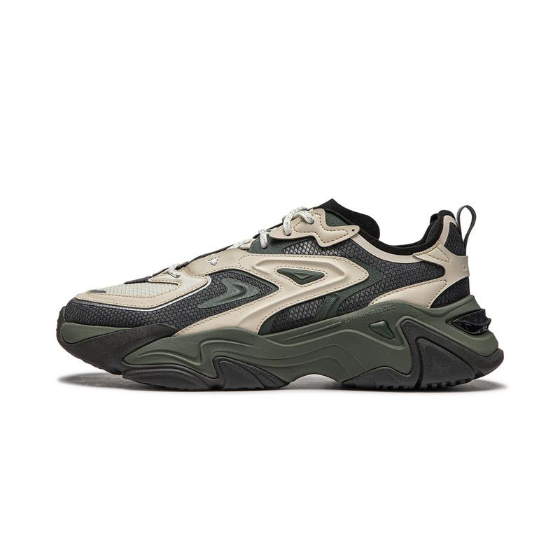 Li-Ning CF Su Qianxingce SS Men Low Top Casual Shoes Black Grey AGLU141-4 45