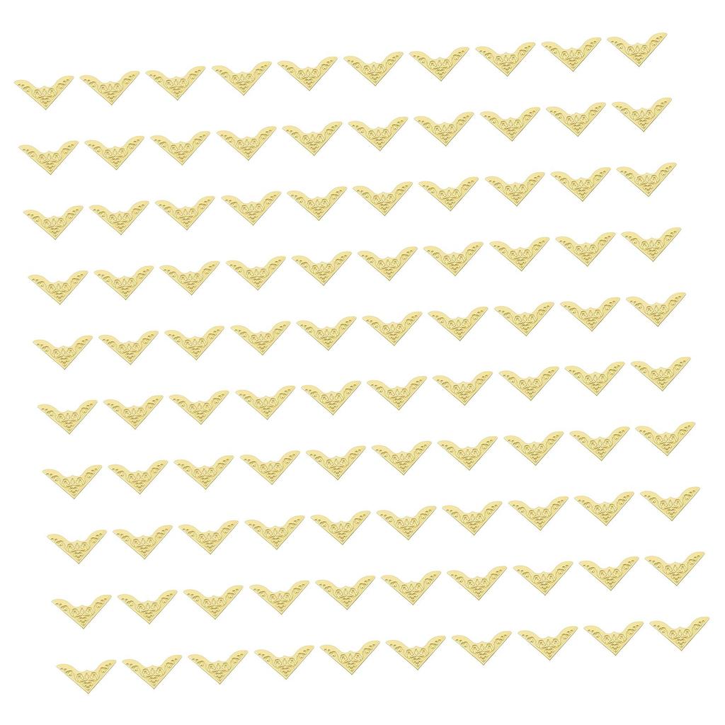 Metal Book Corner Protectors Multifunctional Edge Covers Photo Frame Corner Embellishment for Book Menus Notebook Folder Albums