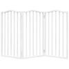 Vidaxl Foldable Pet Safety Gate, 3 Panels, White, 150Cm