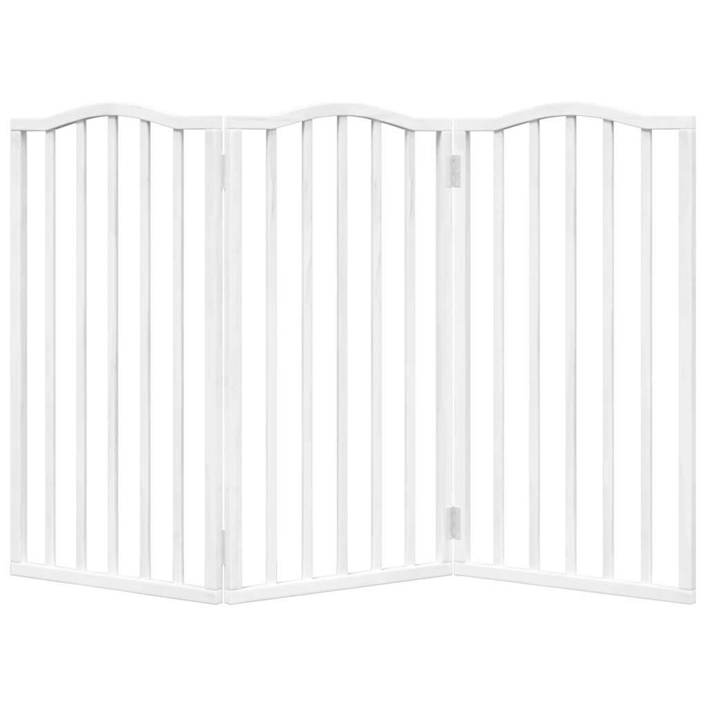 Vidaxl Foldable Pet Safety Gate, 3 Panels, White, 150Cm