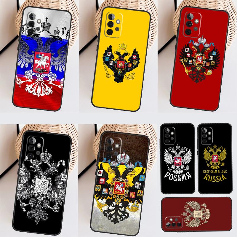 Russian Empire Coat of Arms Phone Case For Samsung Galaxy A34 A54 A14 A13 A23 A33 A53 A73 A52 A42 A32 A22 A12 A51 A71