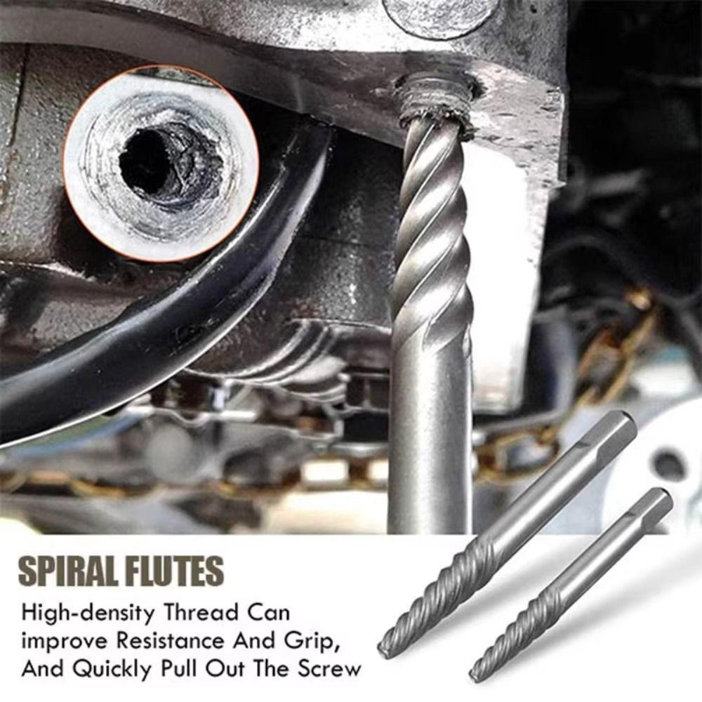 

Easy Removal Broken Screw Extractor Compact Broken Bolt Remover Damaged Water Valve 5pcs/box