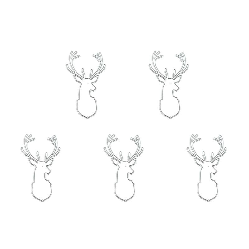 5 Pcs Christmas Tree Cutting Dies Embossings Stencils Christmas Metal Die Cuts for DIY Scrapbooking Card Decoration