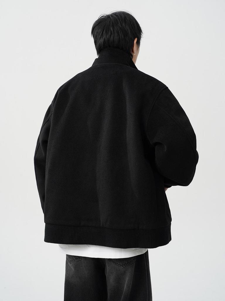 Men's Trendy Wool-Blend Two-Piece Faux Coat - Thick, Warm, and Stylish Winter Jacket