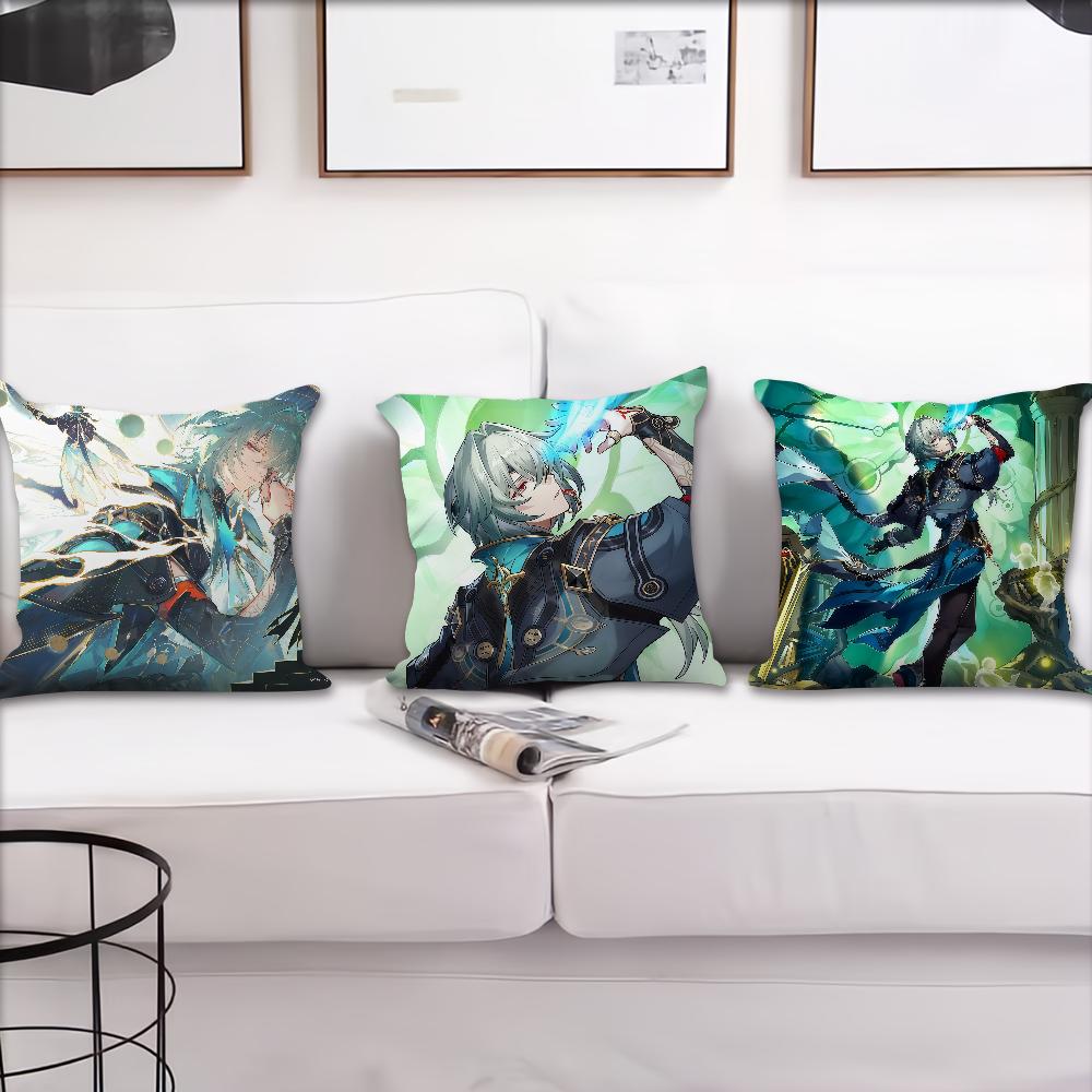 Game Anaxa Honkai Star Rail cushion cover Pillow Cover Decoration Room Home Sofa living Office Car Nordic Simplicity