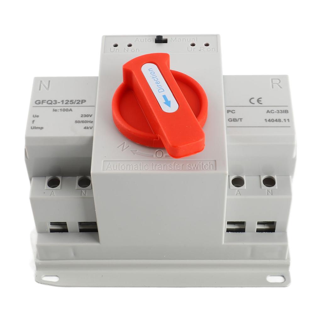 Dvounapájecí automatický přepínač AC230V 100A 2P ATS Mini generátorový přepínač