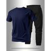Men's Summer Short Sleeved Set, Casual Sportswear Set, Comfortable and Soft Fabric, Fashionable Style