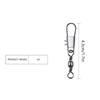 50Pcpcs Stainless Steel Fishing Connector Pin 1# 2# 3# 4#5 # Bearing Rolling Swivel With Snap Fishhook Lure Accessories