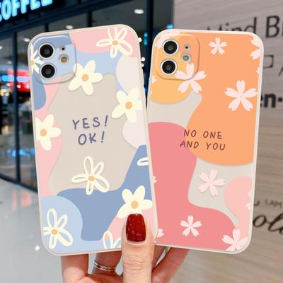 Etui do Funda iPhone 11 Luksusowe Etui na Telefon z Kwiatami Dla iPhone Xr 14 13 12 11 Pro Xs Max 8 7 6s Plus X Se Miękkie TPU Matowe Pokrowiec