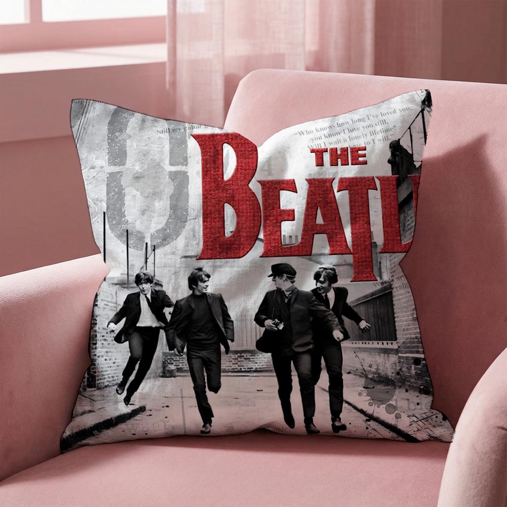 The Band T-The B-Beatles Cushion Cover Multi-Scene Pillow Cover for Home & Car - Reversible, Soft & Durable for Daily Use