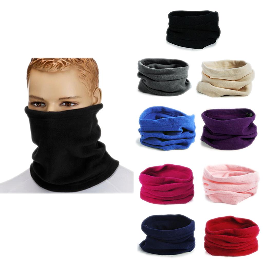 Warm Winter Scarf Fleece Neck Snood Gaiter Multifunctional Neck Warmer for Skiing and Snowboarding