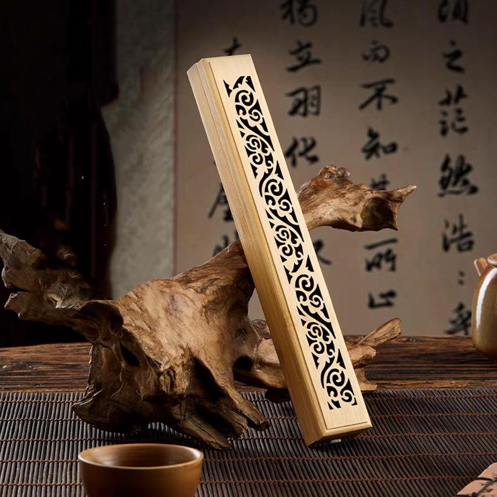 GRTUFOBA Incense Incense Incense Stick Wooden Incense with Incense Delicate Bamboo Incense Stick Buddhist Altar Holder, Horizontal, Case, Holder,