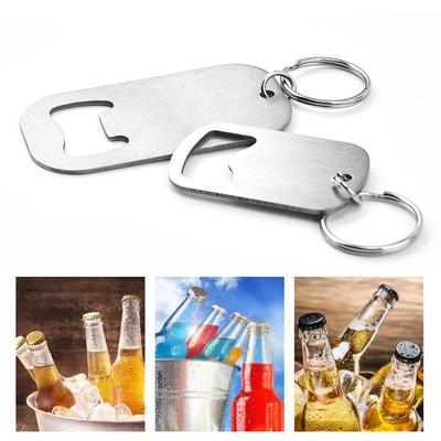 1PCS Creative Stainless Steel Bottle Opener Keychain