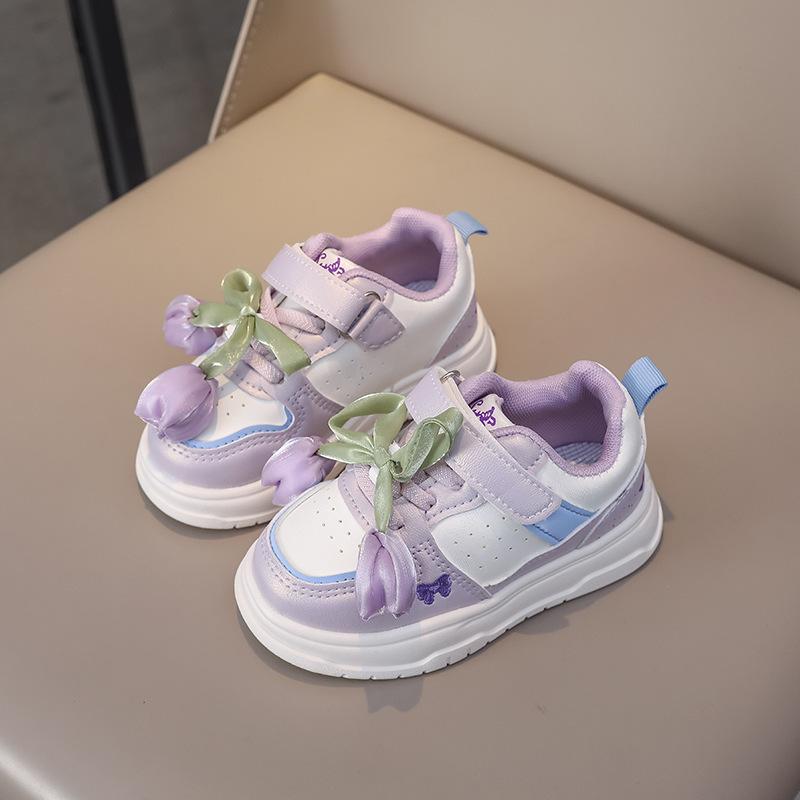 

Children s little white shoes, girls board shoes 2025 new spring and autumn leather surface breathable girls white sneakers trend 22-26 yards, 5 pairs in one hand фиолетовый