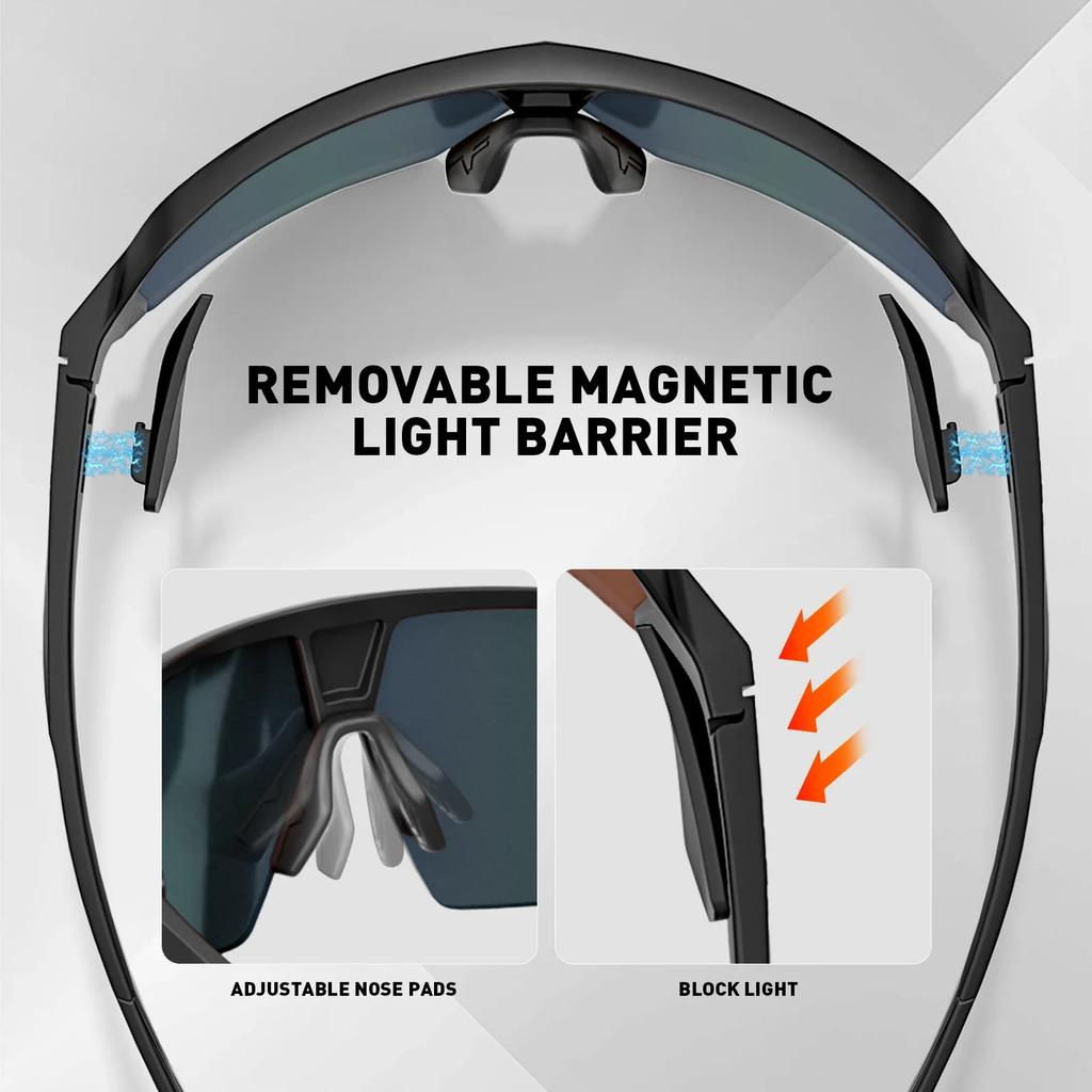 Kapvoe Polarized Fishing Glasses Man Running Sun Glasses Bicycle Sports Cycling Sunglasses MTB Road Bike for Women UV400 Goggles