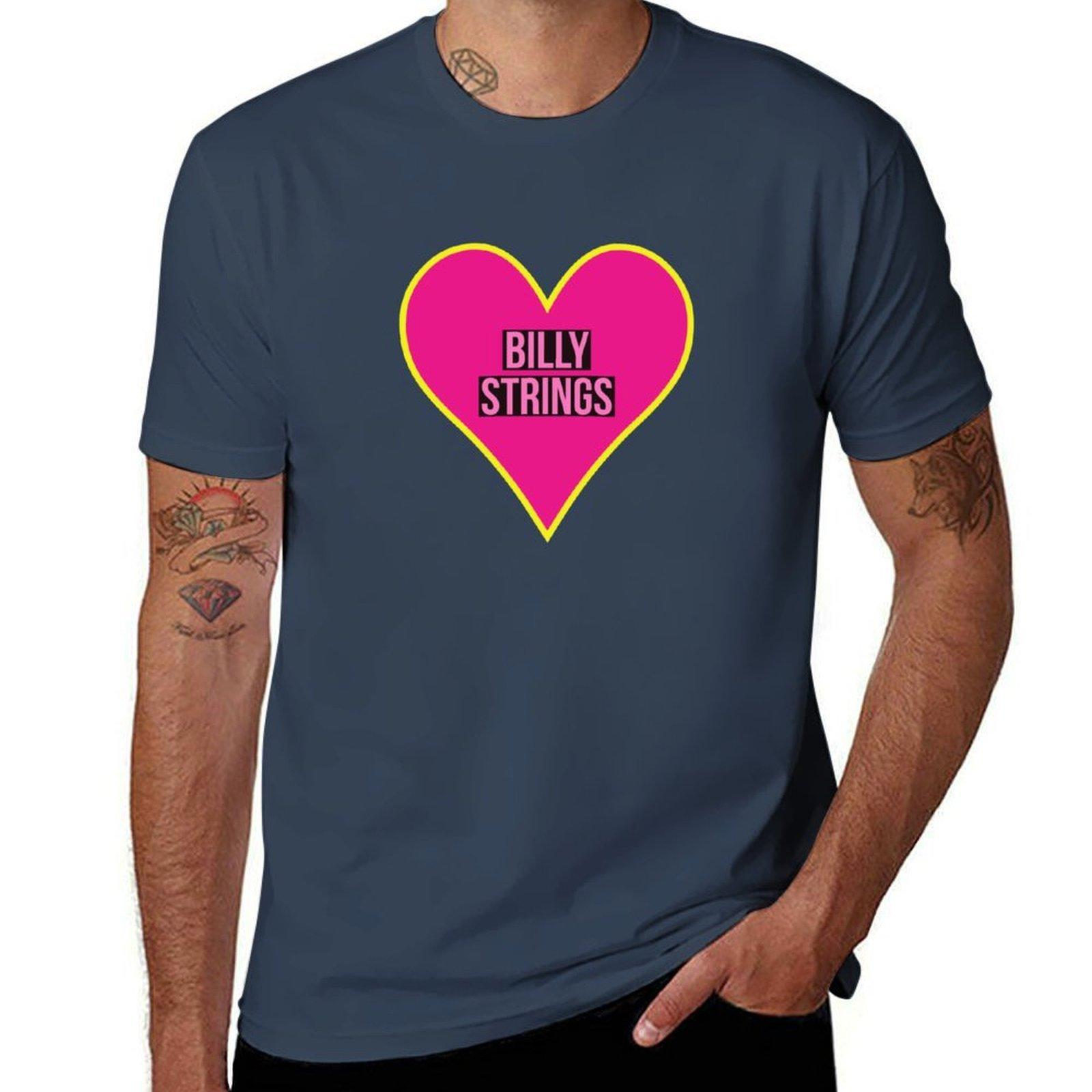 billy strings heart TShirt Sweat Resistant Workout Tee Shirt S