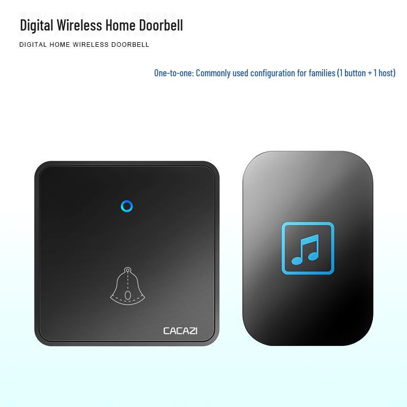 Long-Range Wireless Digital Doorbell with Large Button