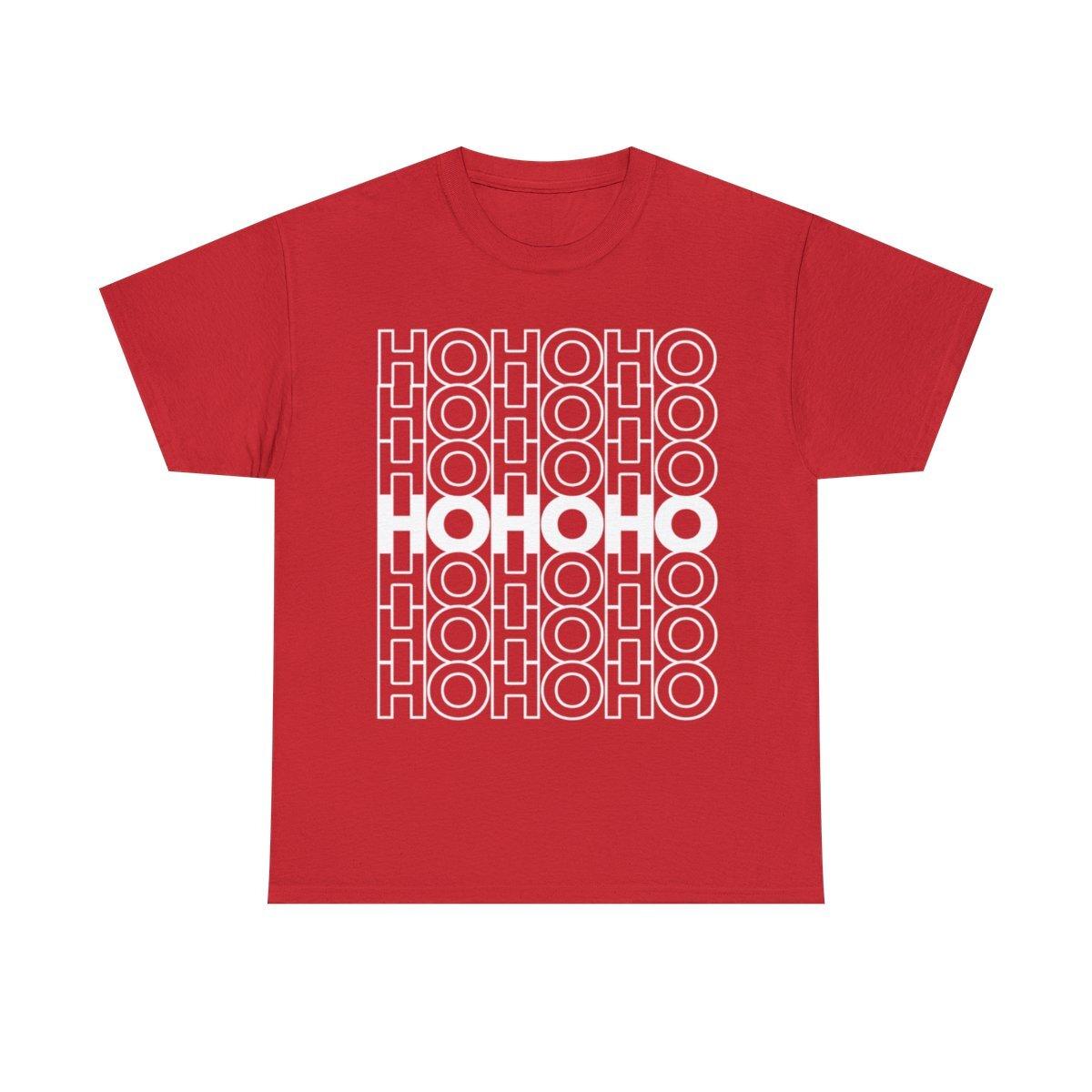 Retro Ho Ho Ho Santa Christmas Graphic Tee Shirt M