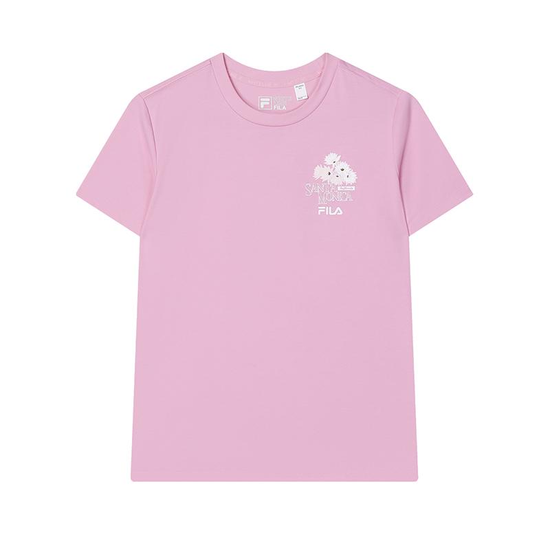 New FILA T Shirt Women's Concubine Pink F11W428121FPK