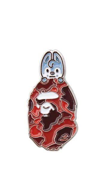 

[USED] BAPE X STRAY KIDS WOLF CHAN METAL PIN
