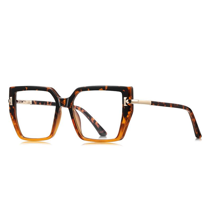 Vintage Anti-Blue Light Reading Glasses Women'S Clear Lens Prescription Glasses  Fashion Square Myopia Hyperopia Glasses