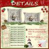 Set of 4 Christmas Cushion Covers 18x18 Inch Christmas Pillow Cases Square Xmas Pillow Case for Home Sofa Couch Room Decor