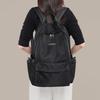 Womens Large Capacity Lightweight Backpack Travel Commute School Street Style Nylon Bag With Zippered Pockets