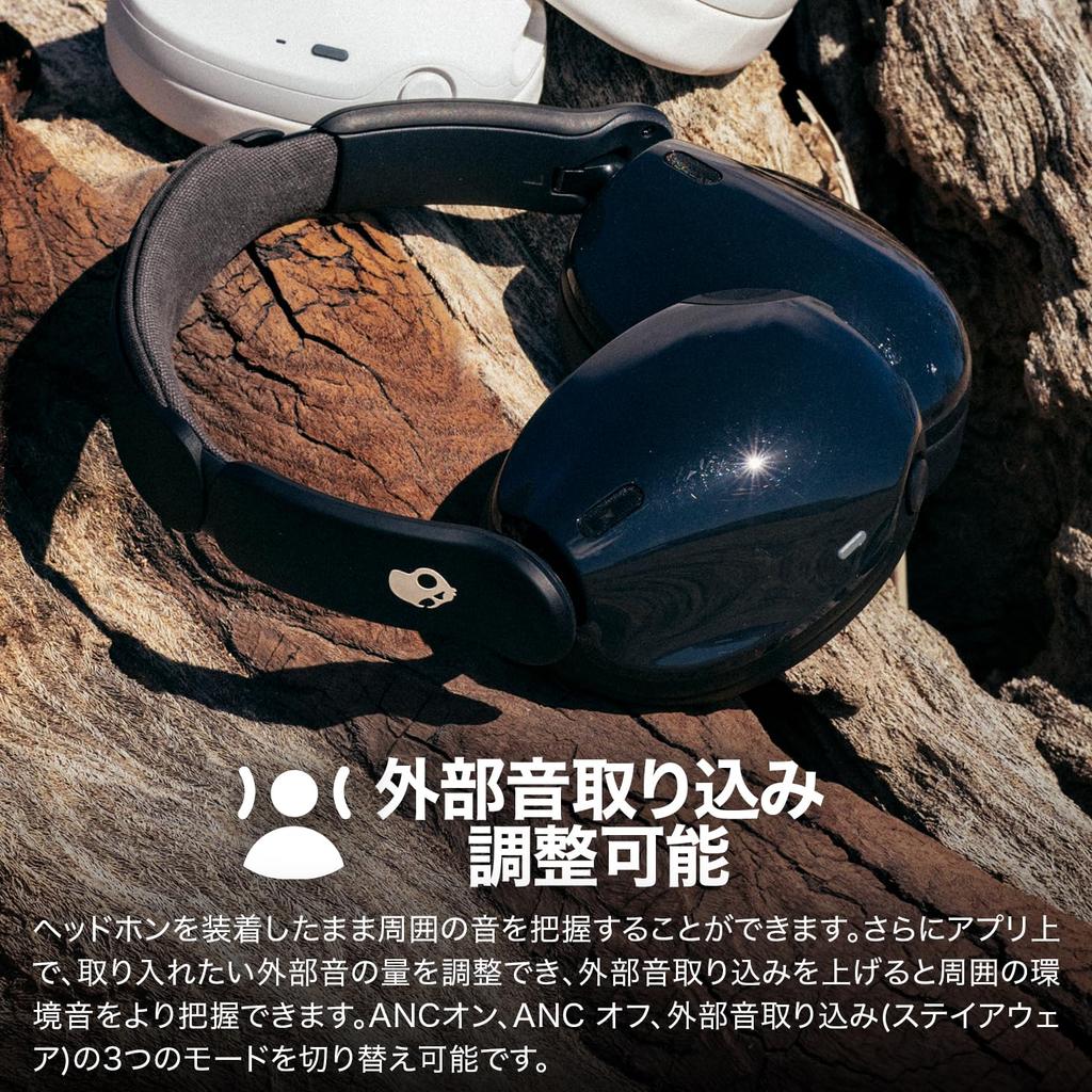 Skullcandy Official Store Hesh 540 ANC Noise-Canceling Wireless Headphones with THX Spatial Audio, External Sound Capture, 65-Hour Battery Life, Fast