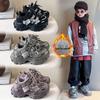 2025 Boys' Retro Fleece-Lined Running Shoes - Winter New Arrival, Soft Sole, Casual Sports Style