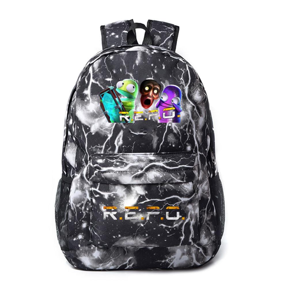 Repo Student Pattern Backpack Breathable Outdoor Use Schoolbag Gift Fashion