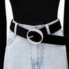 Velvet Buckle Waist Cincher: Women's Simple Belt for Jeans & Dresses
