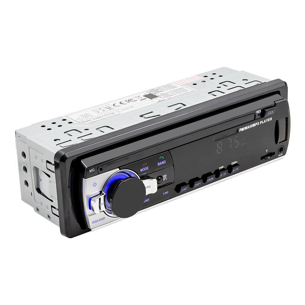 BQCC 1 Din Car BT MP3 Player Handfree FM USB TF AUX LED Display Autoradio Power Protection Vehicle Stereo