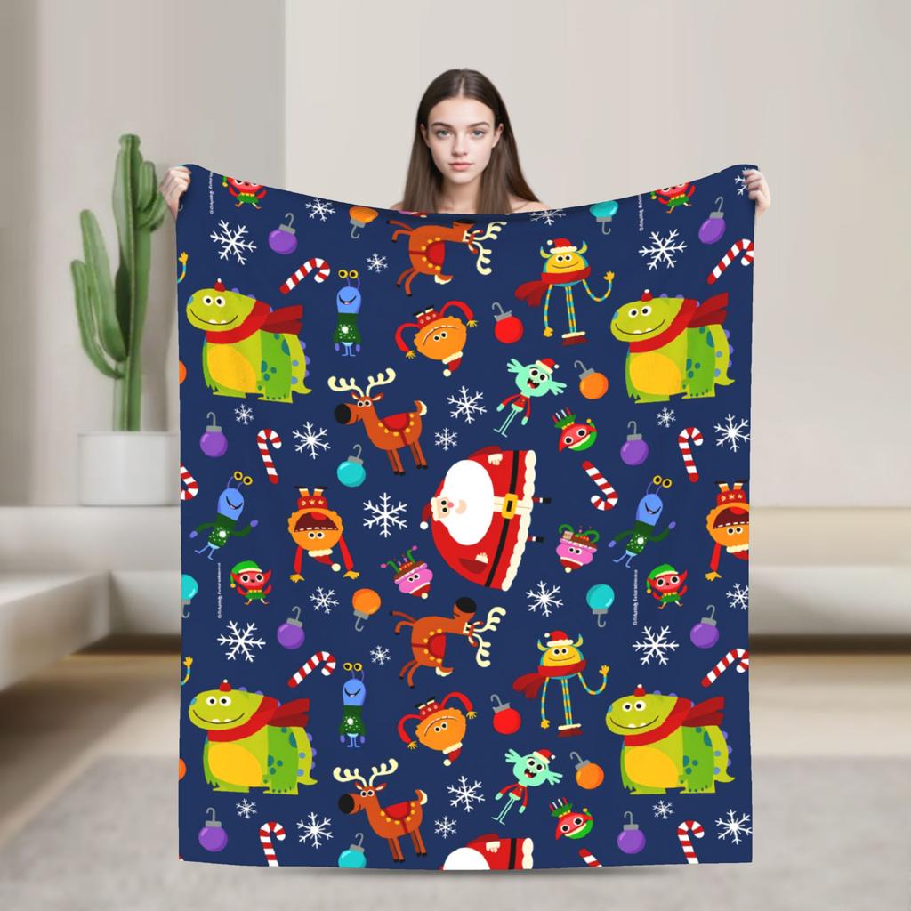 Warm Soft Blanket Picnic Finny the Shark Confetti Birthday Throw Blanket Super Simples Flannel Bedspread For Sofa Bed Cover