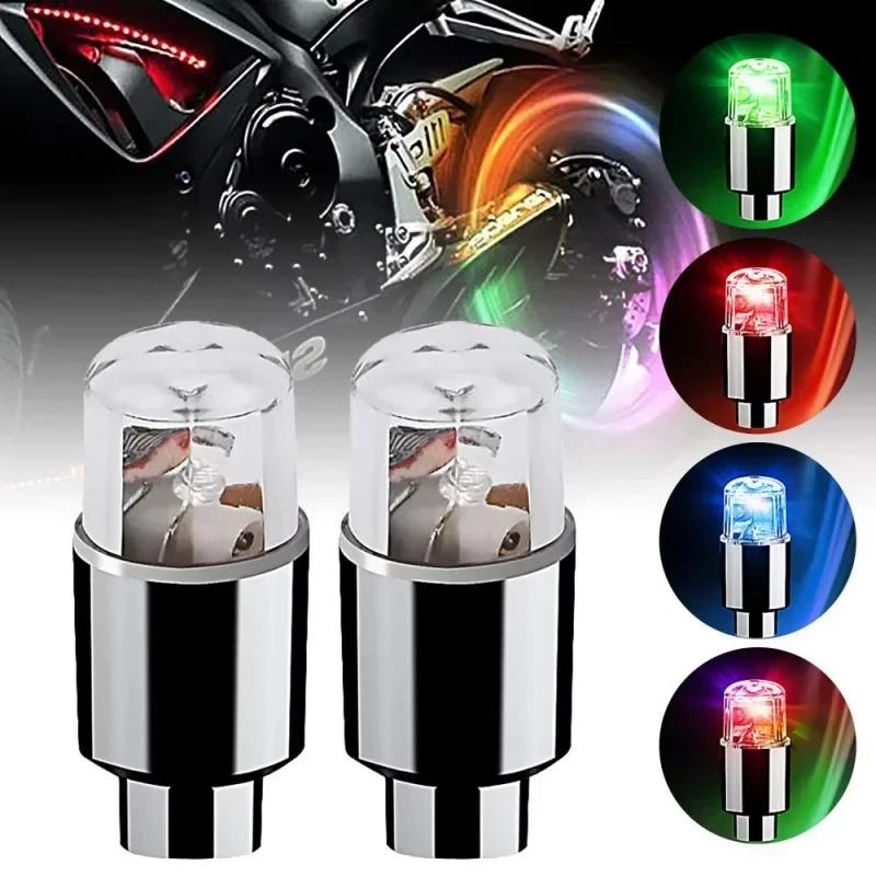 Wheel Lights Cap Car Auto Wheel Tire Tyre Air Valve Stem LED Light Cap Cover Accessories For Bike Car Motorcycle Waterproo