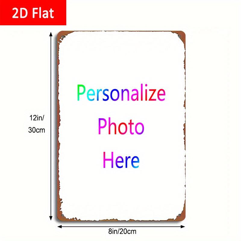 pc Custom Photo Personalized Metal Tin Sign Upload Your Own Picture Vintage Custom Picture Wall Art x Inch (xcm) 20x30cm(7.8x11.8inch)