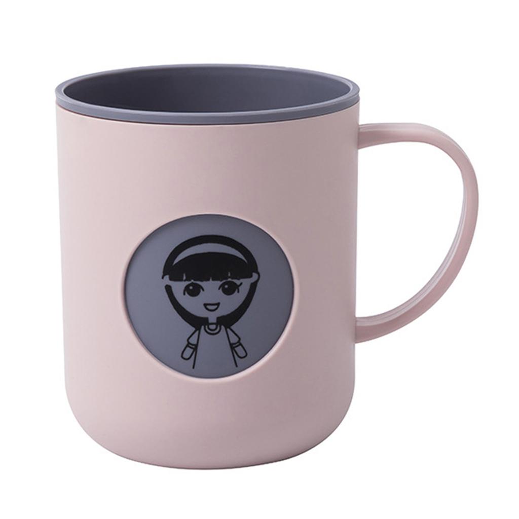 Kelímek na zubní kartáček Dvoubarevný Kreslený Kreativní PP s Uchem Kelímek na ústní vodu do Koupelny