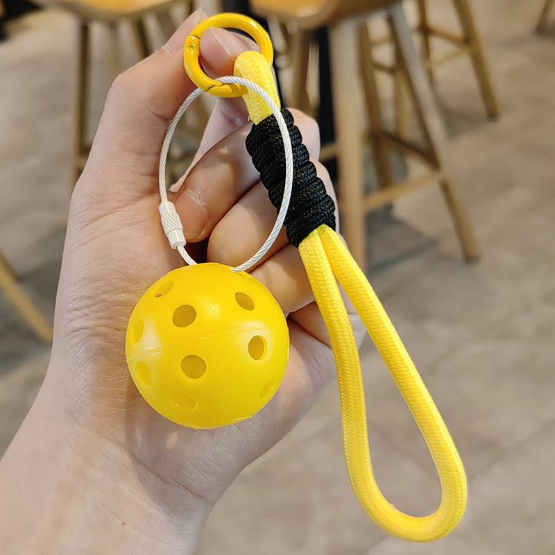 Cultural Creative Pickleball Keychain Ornament - Mini Pendant New Year Gift