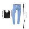 1/6 Scale Action Denim Outfit with Belt for 12'' Dolls