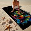 Frogs Singing In The Pond Beach Towel, Super Soft Microfiber, Gift for Her/Him, Birthday, for Pool, Beach, Travel, Home Decor Fan gifts