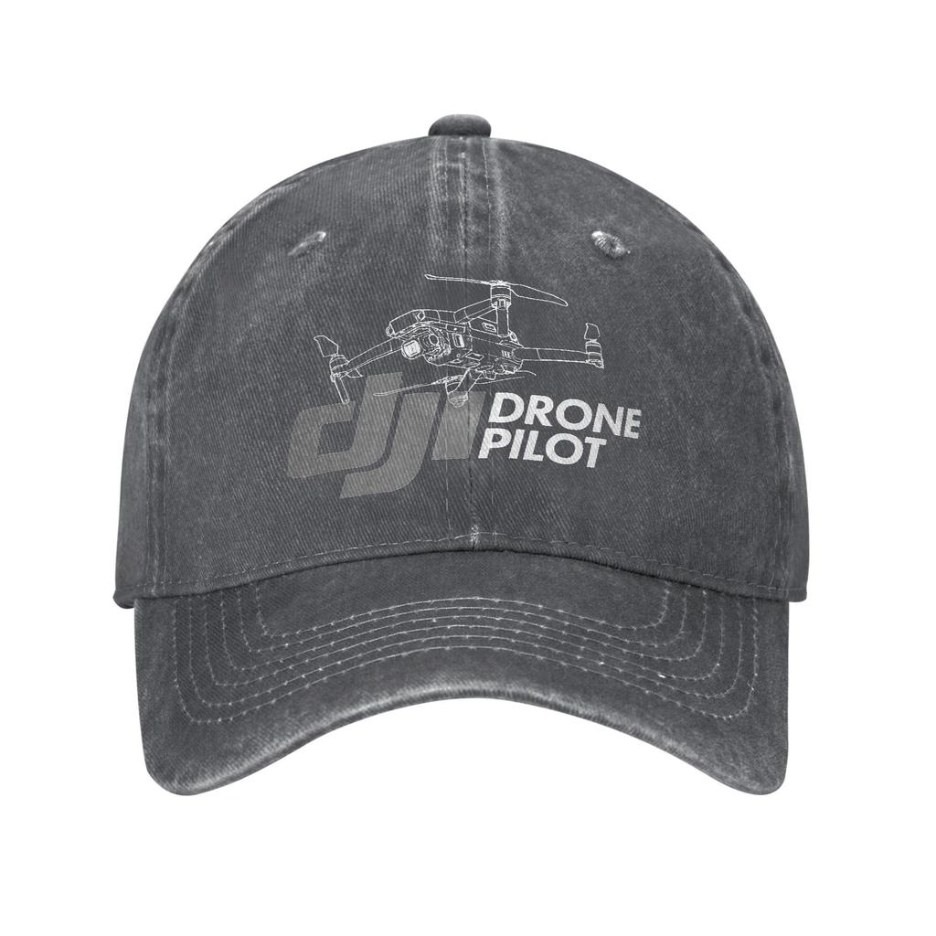 Djied Drone Print Caps For Unisex Cotton Drone Operator Trucker Hat Lerisure Wear Baseball Cap Adjustable