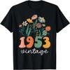71 Jahre Alt Vintage 1953 71. Frauen Geburtstag Wildblumen T-Shirt