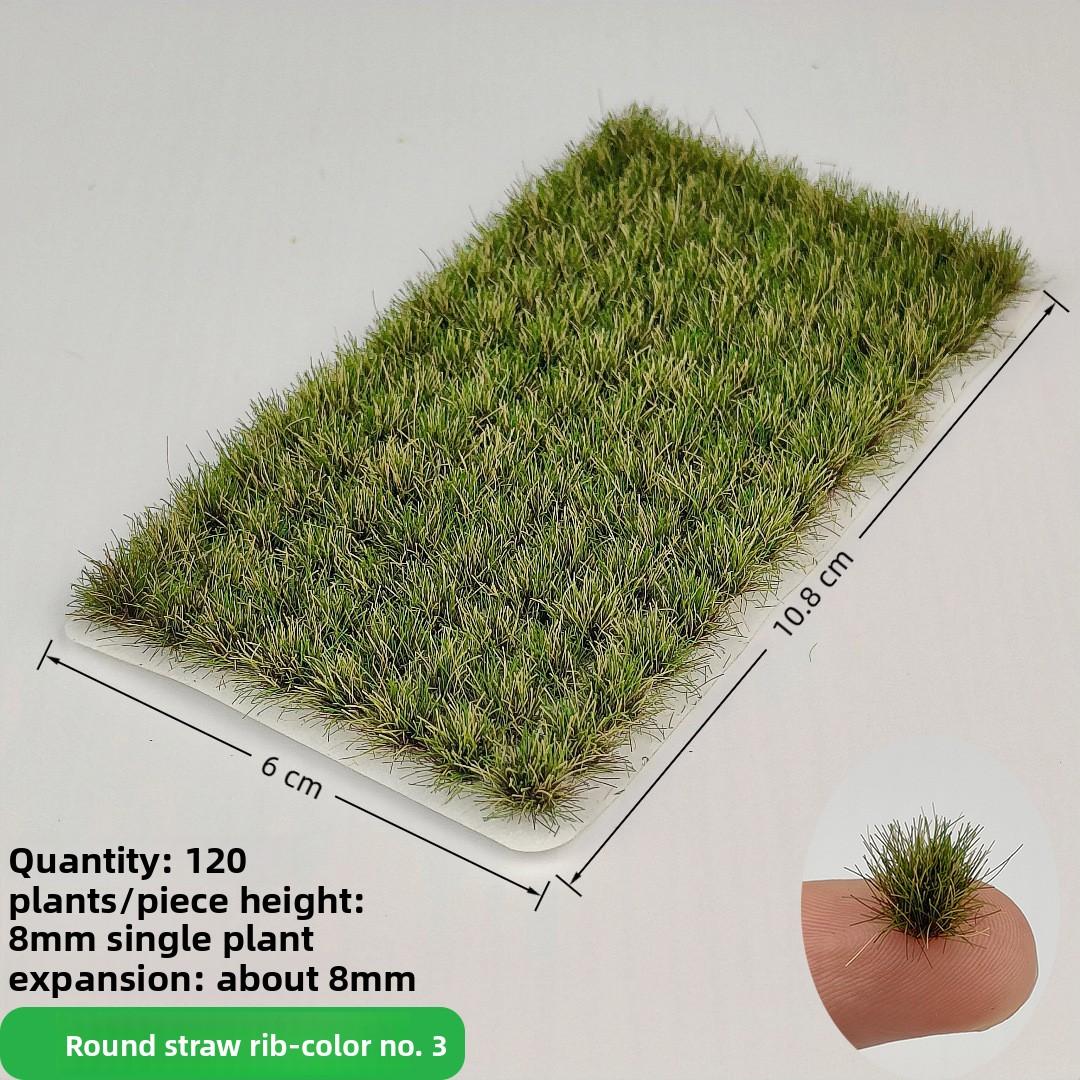8 mm/120 Plants Model Grass For Miniature Scenery 4 Colors For Patios Static Grass Simulated DIY Materials Miniatures