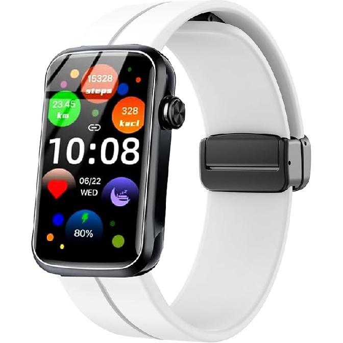 Compatible for Fempoin Smart Watch Bands, Soft Silicone Sport Wristband Replacement Straps Compatible for Fempoin T31 Smart Watch 16mm size band белый