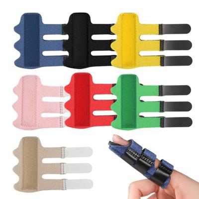 Verstellbare Fingerschiene mit Aluminiumschiene Atmungsaktive Handgelenkstütze Wiederverwendbarer Fingerschutz zur Genesung nach Verletzungen