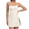 Women's Loose Casual Color Dress With Chest Cushion, Beautiful Back Strap, Yoga Tennis Skirt, Dress