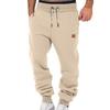 Men's Pants Spring and Autumn Solid Color Trendy Sports Casual Sweatpants Loose Tied Feet Stacking Pants