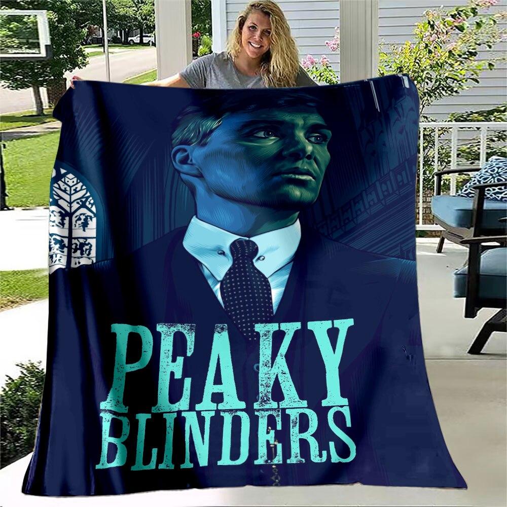 Peaky Blinders Soft Flannel Thin Blanket Popular Gangster TV Blanket Portable Home Travel Office Lunch Break Throw Blanket