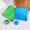 100Pcs 12x12CM DIY Food Aluminum Foils Embossing Wrapping Paper Sheets Packaging For Chocolate Candy Wedding Party Decoration